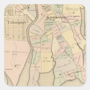 Westchester, Schuylerville, New York Quadratischer Aufkleber