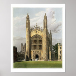 Westende von College Chapel, Cambridge Königs, vo Poster