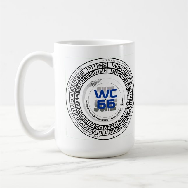 Westercon 66 Decoder-Rad-Tassen Kaffeetasse (Links)