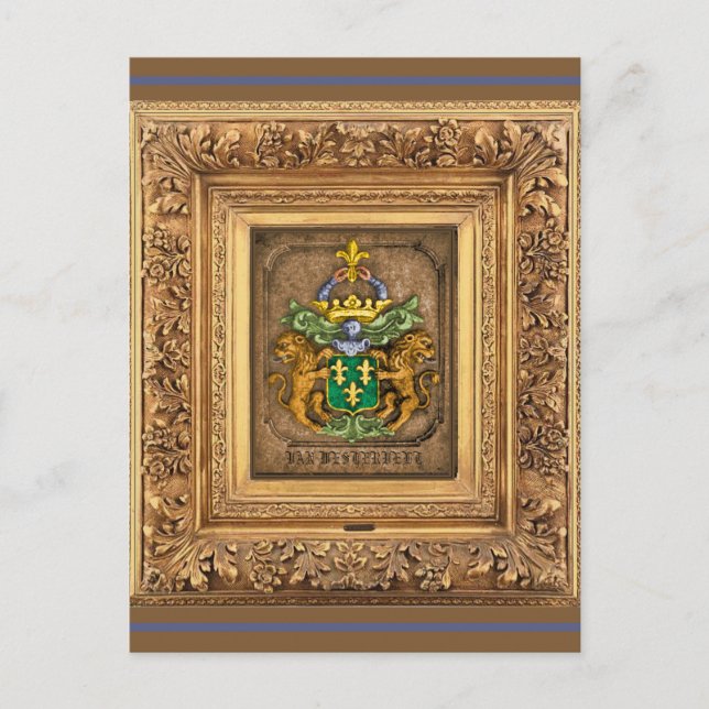 Westerfield, Niederländische Familienwappen. Postk Postkarte (Vorderseite)