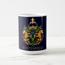 Westerfield niederländisches Familienwappen. Kaffeetasse