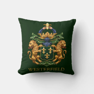 Westerfield niederländisches Familienwappen. Kissen