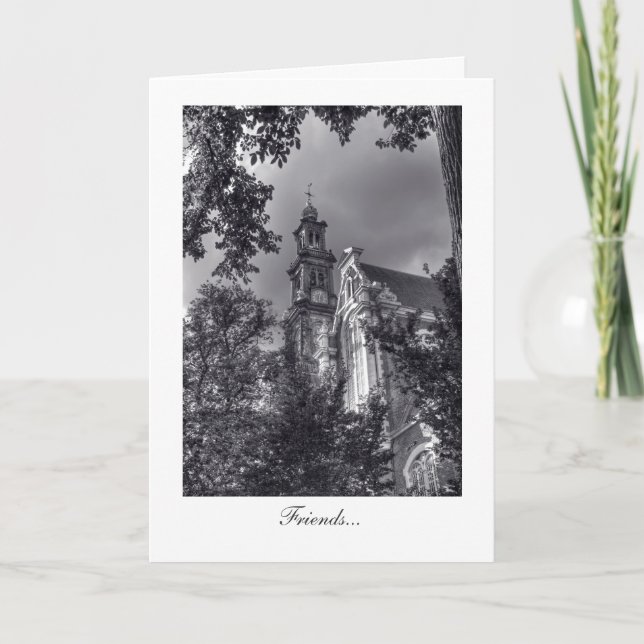 Westerkerk, Amsterdam Church - Freunde Karte (Vorderseite)