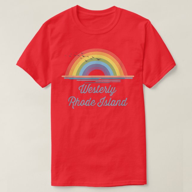 Westerly Rhode Island Souvenir Graphic T - Shirt (Design vorne)