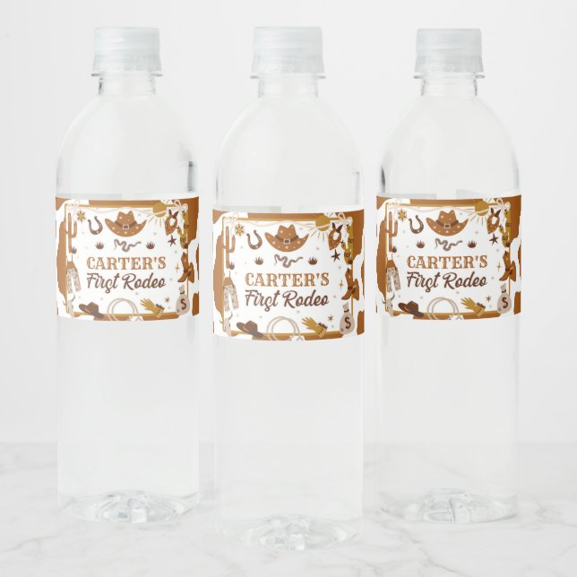 Western 1. Rodeo Geburtstagsparty (Flaschen)