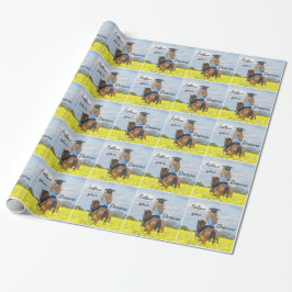 Western Abschluss Girl on Horse Geschenkpapier