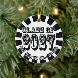 Western Abschlussklasse 2027 Foto Abitur Keramik Ornament