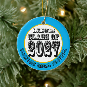 Western Abschlussklasse 2027 Foto Abitur Keramik Ornament