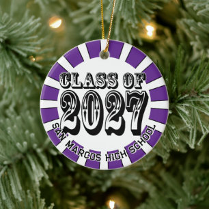Western Abschlussklasse 2027 Foto Abitur Keramik Ornament