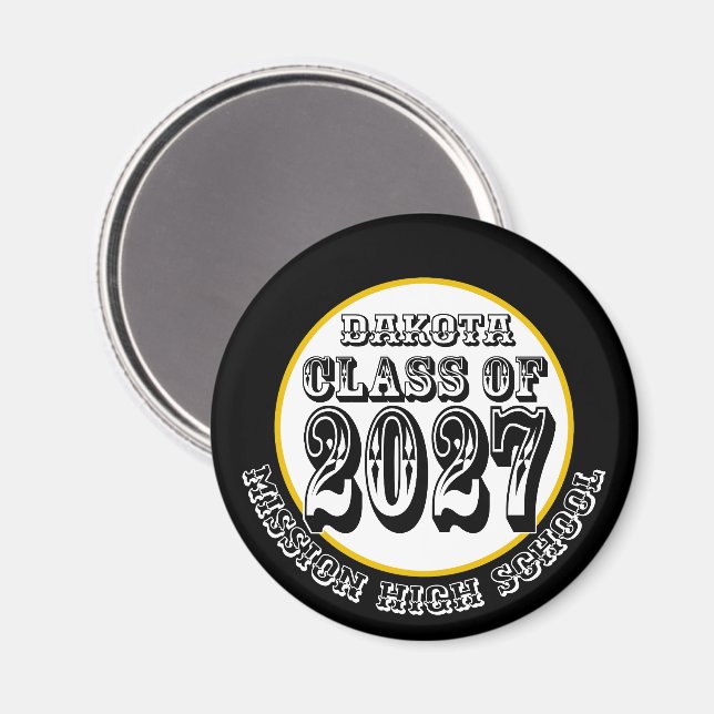 Western-Abschlussklasse 2027 Magnet (Vorderseite/Rückseite)
