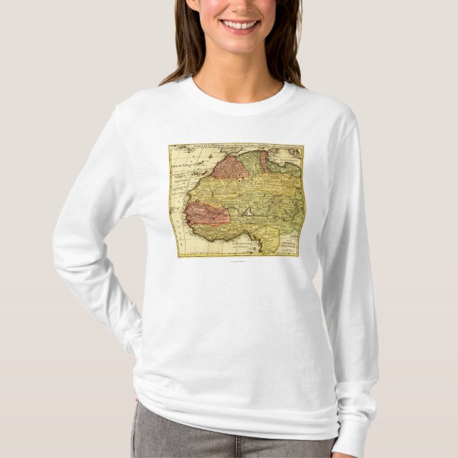 Western AfricaPanoramic MapWestern Afrika 2 T-Shirt (Vorderseite)