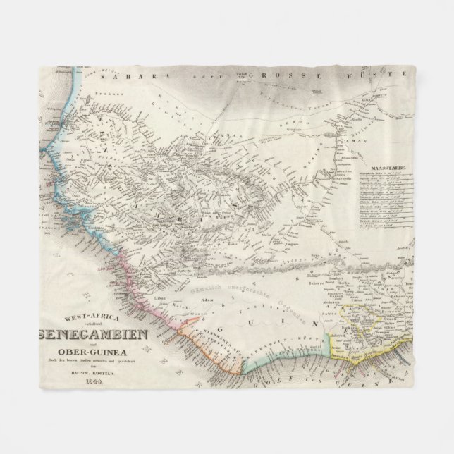 Western Afrika 2 Fleecedecke (Vorderseite (Horizontal))
