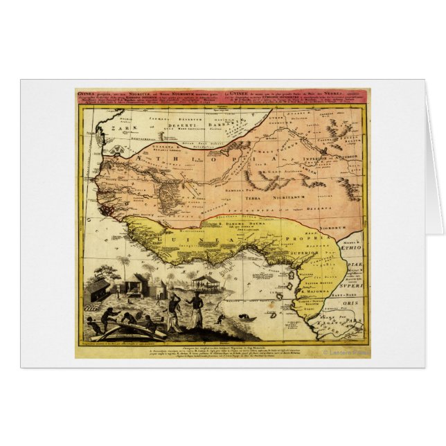Western AfrikaPanoramakarte Westafrika (Vorderseite (Horizontal))