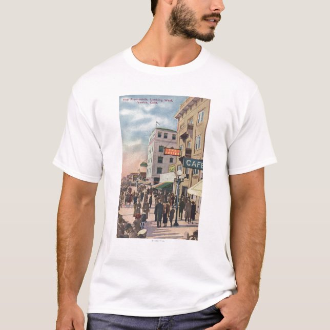 Western-Ansicht der Promenade T-Shirt (Vorderseite)