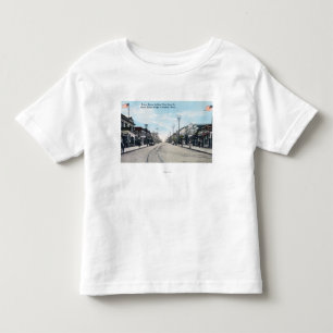 Western-Ansicht der Reiher-Straße von der Brücke Kleinkind T-shirt