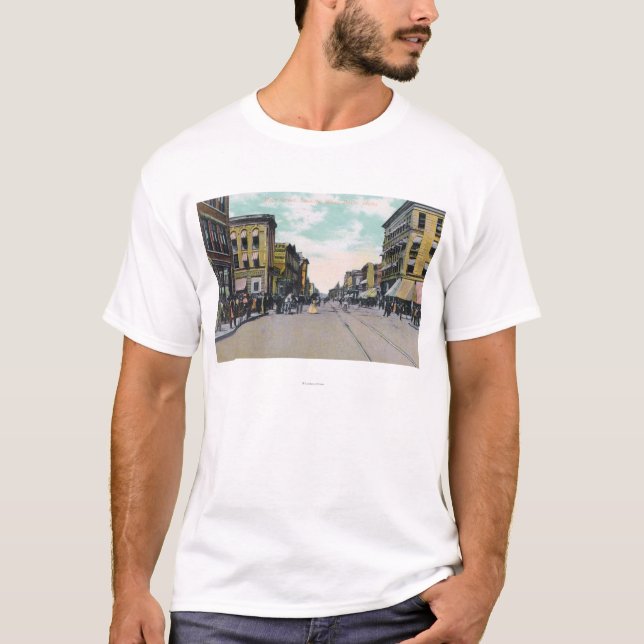 Western-Ansicht von HauptStreetBoise, T-Shirt (Vorderseite)