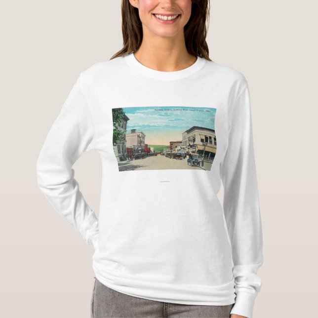 Western-Ansicht von Sherman-Allee T-Shirt (Vorderseite)