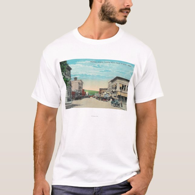 Western-Ansicht von Sherman-Allee T-Shirt (Vorderseite)