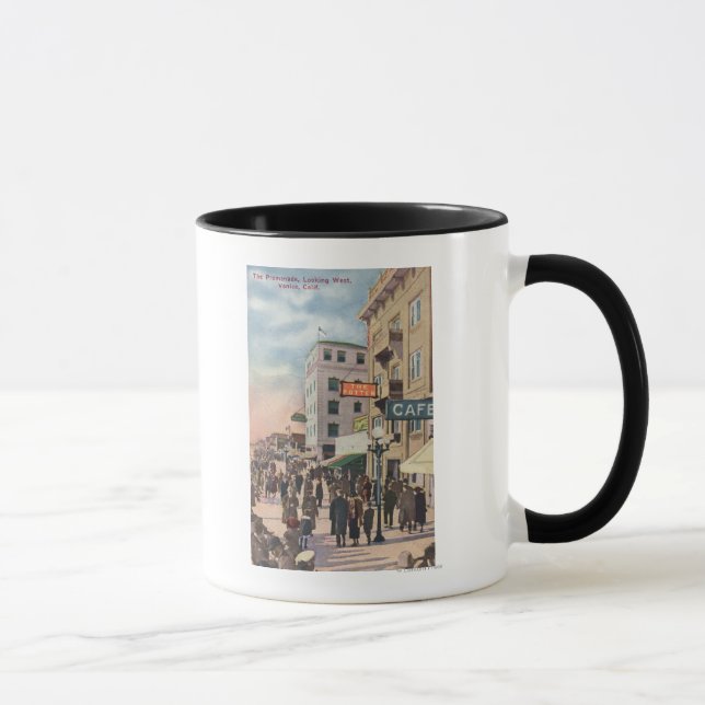 Western Aussicht auf die Promenade Tasse (Rechts)