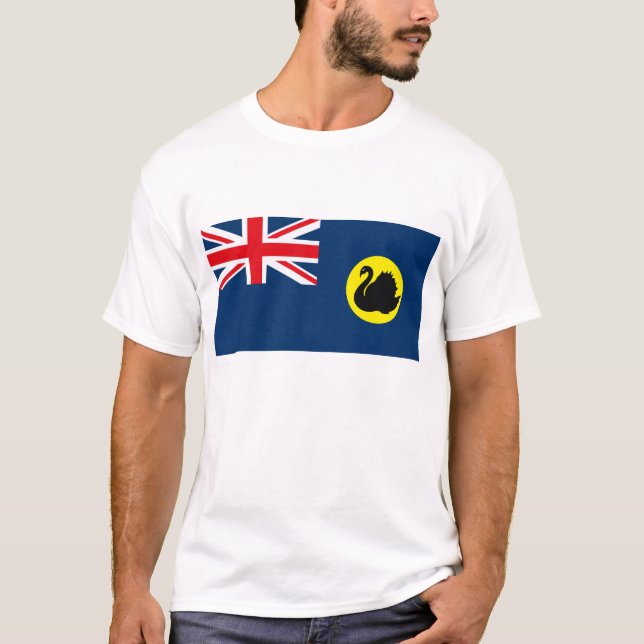 Western-Australien-Flaggen-T - Shirt (Vorderseite)