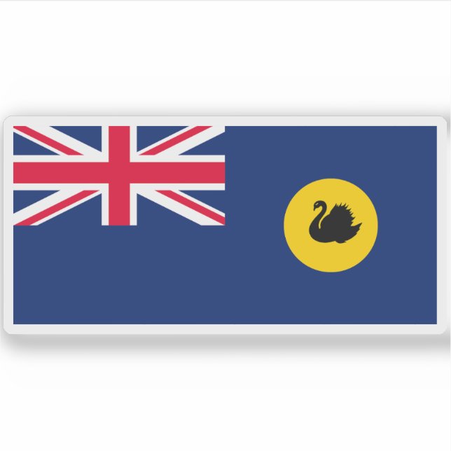 Western Australien Staat, Australisches Commonweal Aufkleber (Vorderseite)