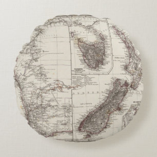 Western Australien Tasmanien und Neuseeland Rundes Kissen