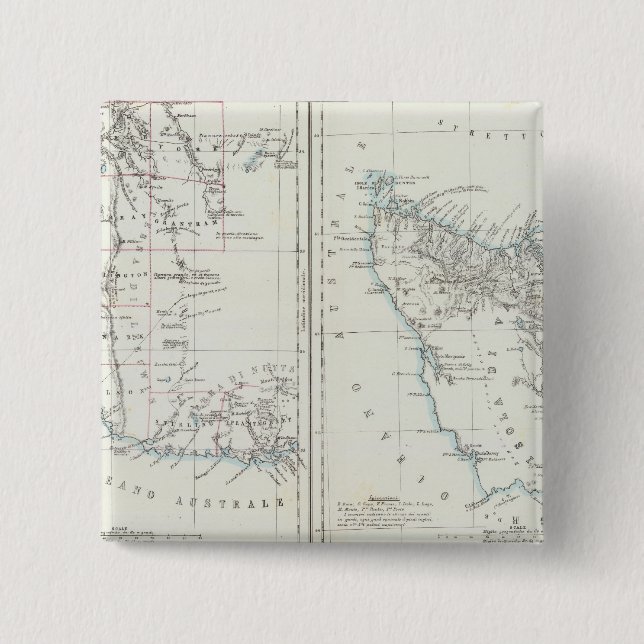 Western Australien und Tasmanien Button (Vorderseite)
