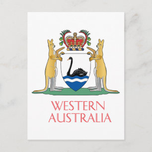 Western Australien Wappen Postkarte