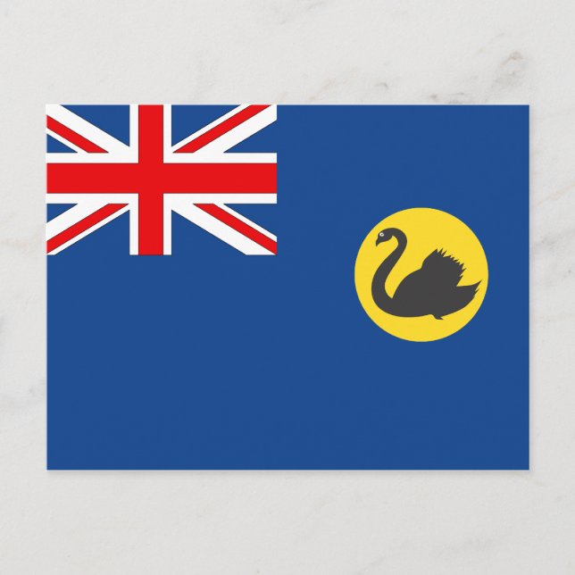 Western Australische Flagge Postkarte (Vorderseite)