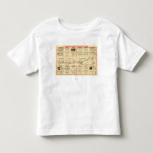 Western-Automobil-Weg GuidePanoramic Karte Kleinkind T-shirt