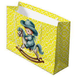 Western Baby Cowboy l Große Geschenktasche Geschenktüte