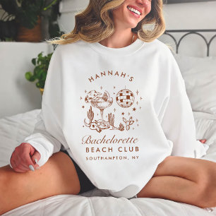 Western Bachelorette Retro Minimalistisch Bridesma Sweatshirt
