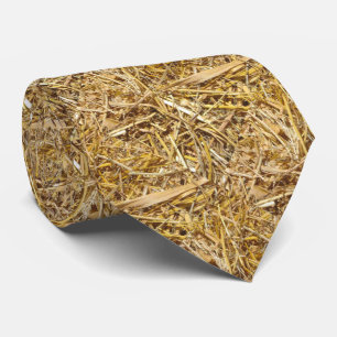 Western Bale Hay Print Necktie Krawatte