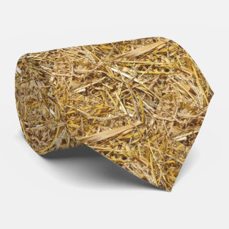 Western Bale Hay Print Necktie Krawatte