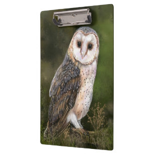 Western Barn Owl Clipboard Klemmbrett