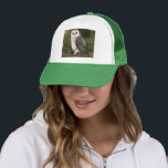 Western Barn Owl Trucker Hat Truckerkappe<br><div class="desc">Western Barn Owl - Migne Wasserfarben Malerei Kunst,  Bird of Forest</div>