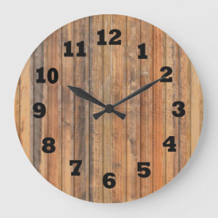 Western beunruhigte hölzerne Wand Große Wanduhr