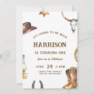 Western Birthday Einladung Cowboy Rodeo