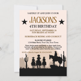 Western Birthday Party Einladung