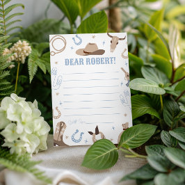 Western Birthday Time Capsule Card Einladung