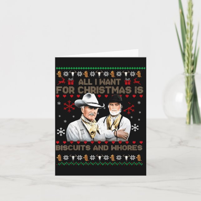 Western Biscuits And S Christmas Quote  Karte (Vorderseite)