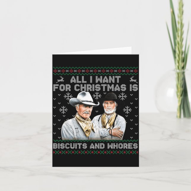 Western Biscuits And S Christmas Quote  Karte (Vorderseite)