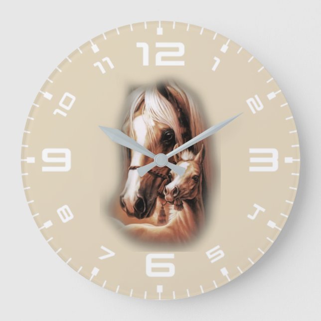 Western Blondes Große Wanduhr (Vorderseite)