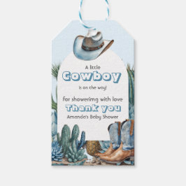 Western Blue Little Cowboy Rodeo Kinderdusche Geschenkanhänger