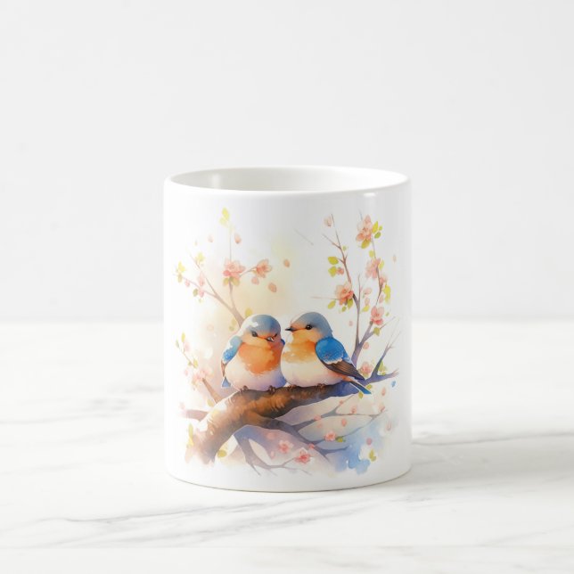 Western Bluebirds Kaffeetasse (Mittel)