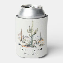 Western Boho Cactus Wüste Landscape Wedding Dosenkühler