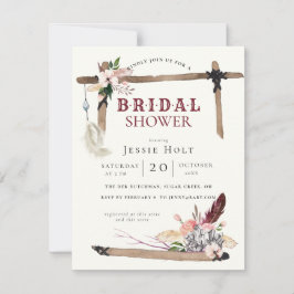 Western Boho Style2 Brautparty Einladung