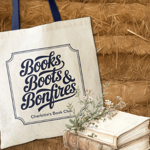 Western Books Boots & Bonfires Book Club Sac fourr