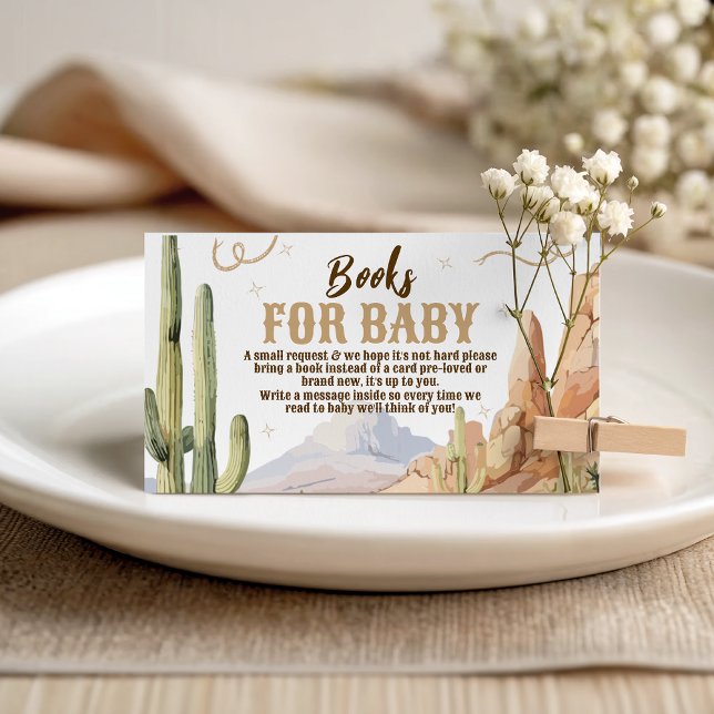 Western Books for Baby Card Begleitkarte (Von Creator hochgeladen)