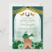 Western Boot Spanish Emerald Green Quinceañera